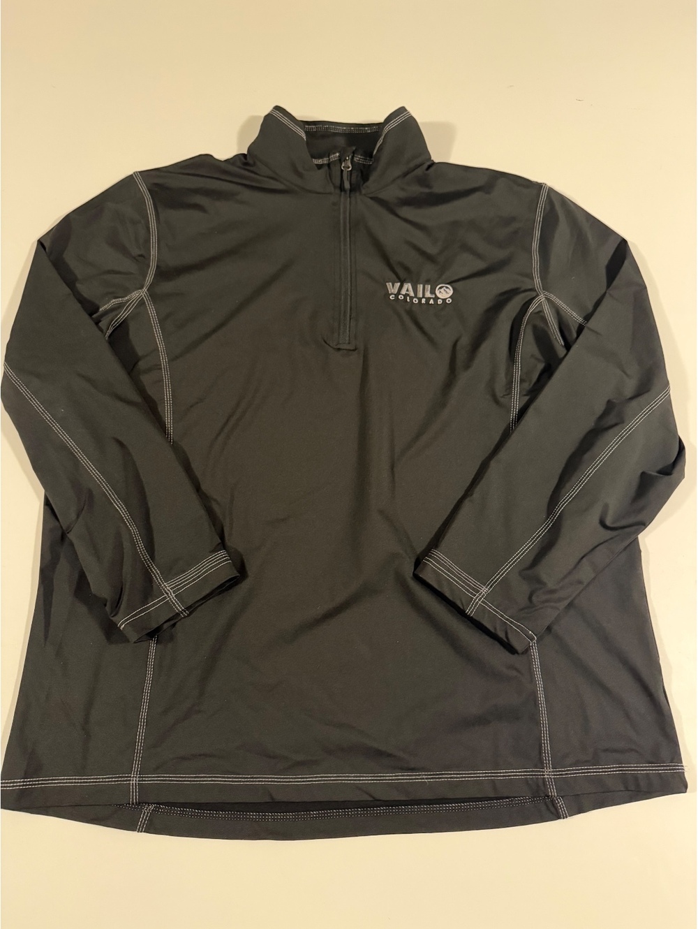 Storm Creek Vail Colorado Men’s XL Black 1/4 Zip Performance Pullover Ski Golf